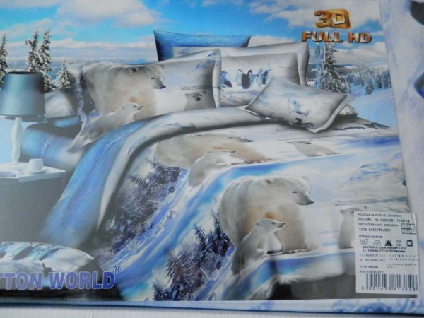 3 D patalynės komplektas (lokys)