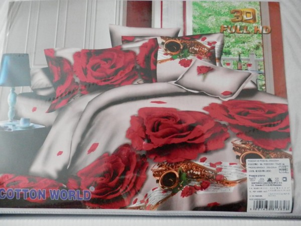 3 D patalynės komplektas (rožė)