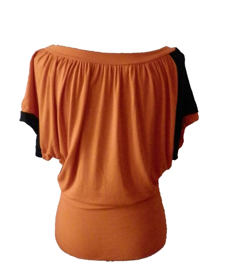 Oranžinė kimono palaidinė